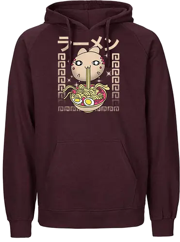 Hungry Cat - neko, katze, cat, ramen, nudeln, essen, cute, niedlich, kawaii, t - Fairtrade Hoodie