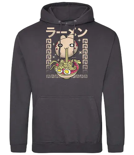 Hungry Cat - neko, katze, cat, ramen, nudeln, essen, cute, niedlich, kawaii, t - Standard Hoodie