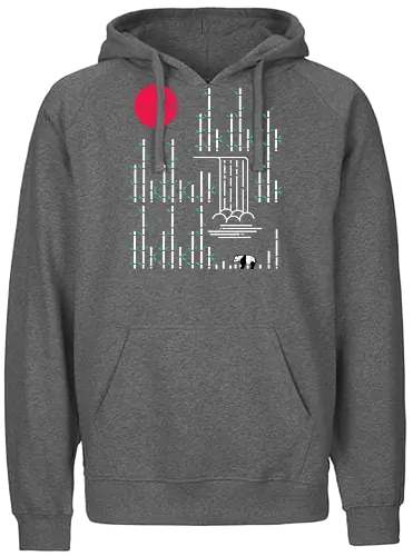Wild Panda - panda, tier, animal, wild, wildnis, china, bambus, bamboo, forrest, wald, wilderConsoles - Fairtrade Hoodie