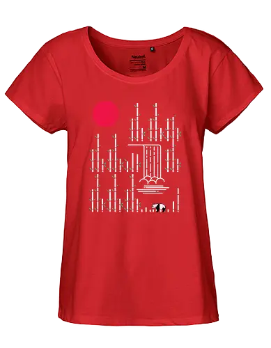 Wild Panda - panda, tier, animal, wild, wildnis, china, bambus, bamboo, forrest, wald, wilderConsoles - Fairtrade Girl Shirt