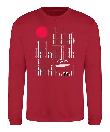 Wild Panda - panda, tier, animal, wild, wildnis, china, bambus, bamboo, forrest, wald, wilderConsoles - Sweatshirt