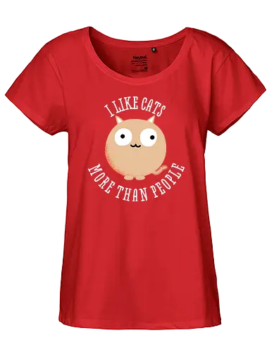Like Cats - cat, katze, katzenmensch, fun, memes, cute, neko - Fairtrade Girl Shirt