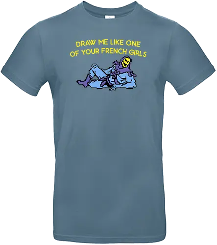 Draw Me - skeletor, pixel, serien, 80s, akt malerei - Standard T-Shirt