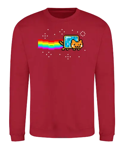 Nyan Goose - cat, goose, flerken, superhelden, filme, movies, neko, nyancat, tesseract - Sweatshirt