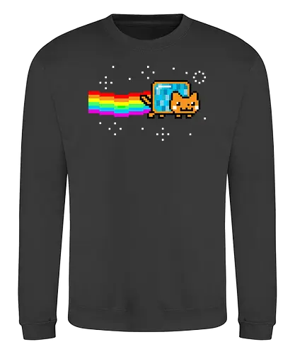 Nyan Goose - cat, goose, flerken, superhelden, filme, movies, neko, nyancat, tesseract - Sweatshirt