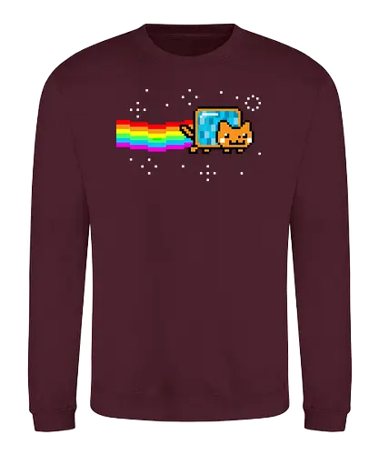 Nyan Goose - cat, goose, flerken, superhelden, filme, movies, neko, nyancat, tesseract - Sweatshirt