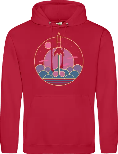 destination unknown - destinaton, moon, rocket, stars, energy - Standard Hoodie