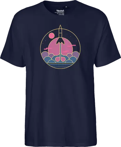 destination unknown - destinaton, moon, rocket, stars, energy - Fairtrade T-Shirt