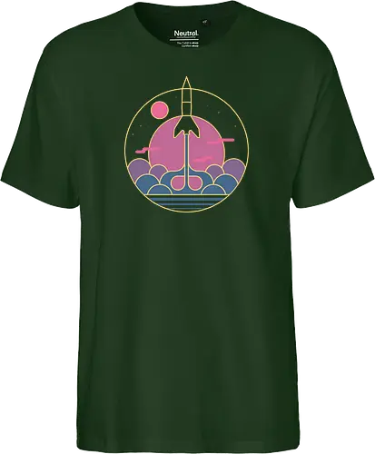 destination unknown - destinaton, moon, rocket, stars, energy - Fairtrade T-Shirt