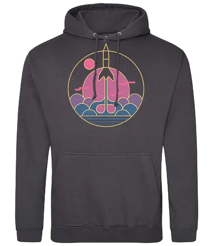 destination unknown - destinaton, moon, rocket, stars, energy - Standard Hoodie