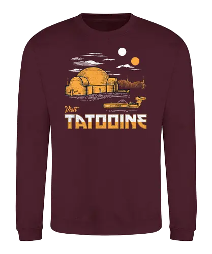 visit tatooine - film, space opera, sci-fi, wars, star - Sweatshirt