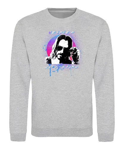 City to Burn - cyperpunk, 2077, reeves, night city, dystopie, gaming, rpg, we have a city to burg, knu, you are Breathtaking - Sweatshirt