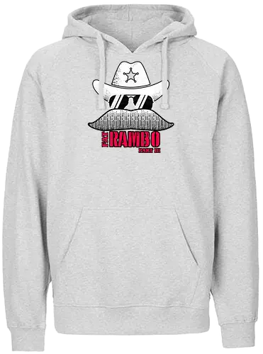 Fat Rambo - stranger, things, hopper, fat rambo, chief, serie, eleven - Fairtrade Hoodie