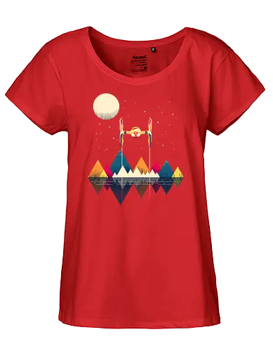 Imperial Fighter - space opera, raumschiff, tie, scifi, science fiction, weltraum, space - Fairtrade Girl Shirt