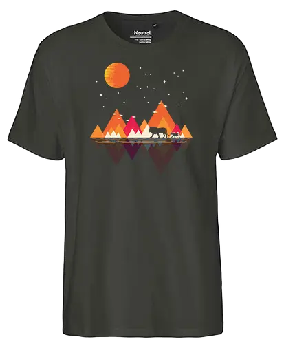 Plains of Africa - africa, lion, löwe, könig, afrika, king, father, son - Fairtrade T-Shirt
