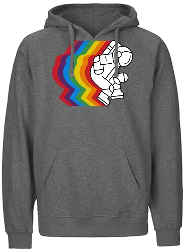 Spaceman - space, astronaut, popart, colors, colorful, bunt, weltraum, weltall - Fairtrade Hoodie