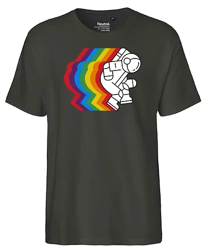 Spaceman - space, astronaut, popart, colors, colorful, bunt, weltraum, weltall - Fairtrade T-Shirt