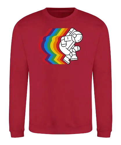 Spaceman - space, astronaut, popart, colors, colorful, bunt, weltraum, weltall - Sweatshirt