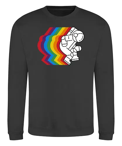 Spaceman - space, astronaut, popart, colors, colorful, bunt, weltraum, weltall - Sweatshirt