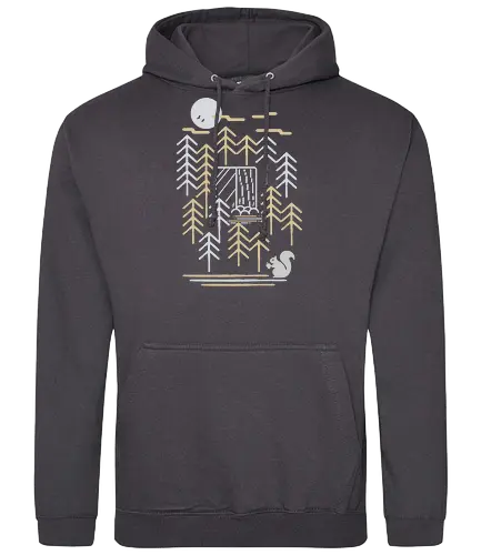 wild squirrle - outdoor, wald, natur, squirrel, eichhörnchen, wandern, hiking, nature, forest - Standard Hoodie