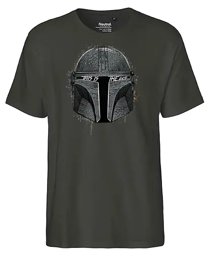 Way Of Warrior - scifi, tv, space opera, Mando, Helmet, This is the way - Fairtrade T-Shirt