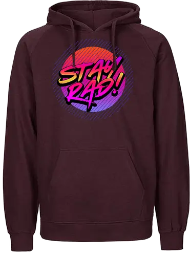 Stay Rad - rad, retro wave, wave, 80s - Fairtrade Hoodie