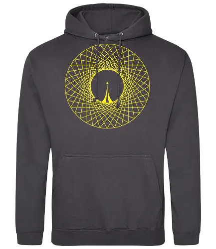 New Horizons - space, rocket, Mandala, Horizon, science, weltraum - Standard Hoodie