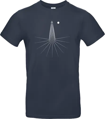Moon Mission - space, science, rocket, rakete, weltraum - Standard T-Shirt