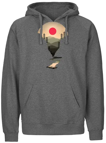 Exploring earth - nature, River, sunset, natur, outdoor, forrest, earth - Fairtrade Hoodie