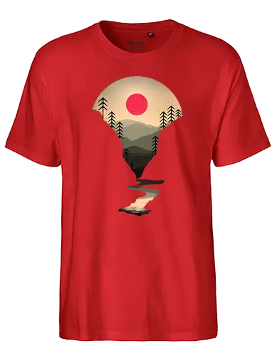 Exploring earth - nature, River, sunset, natur, outdoor, forrest, earth - Fairtrade T-Shirt
