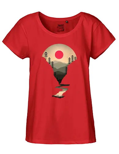 Exploring earth - nature, River, sunset, natur, outdoor, forrest, earth - Fairtrade Girl Shirt
