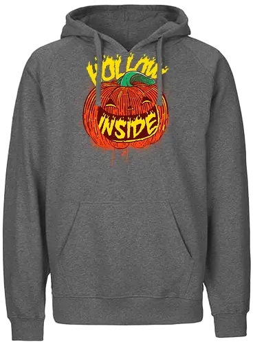 Hollow Inside - Helloween, pumpkin, kürbis, Hollow, halloween - Fairtrade Hoodie