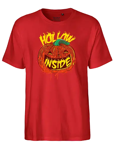 Hollow Inside - Helloween, pumpkin, kürbis, Hollow, halloween - Fairtrade T-Shirt