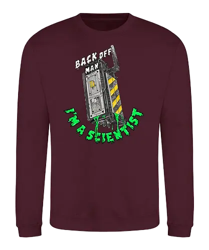 Back Off - movie, ghost, 80s, buster, scientist, science - Sweatshirt