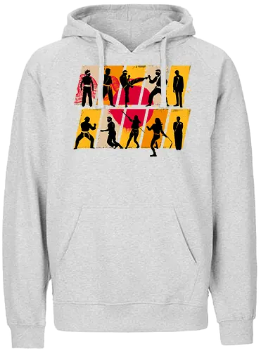Cobra Conflict - cobra, kai, karate, Dojo, popart, Martial art - Fairtrade Hoodie