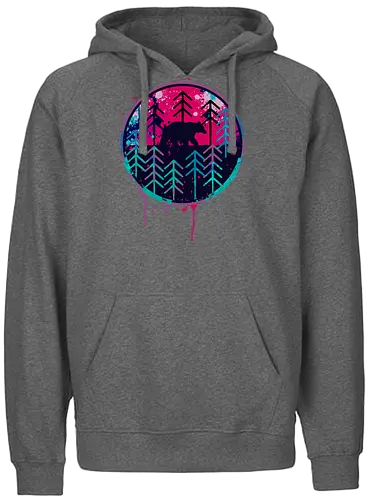 Wild & Free - outdoor, nature, animal, wild, br, wilderConsoles - Fairtrade Hoodie