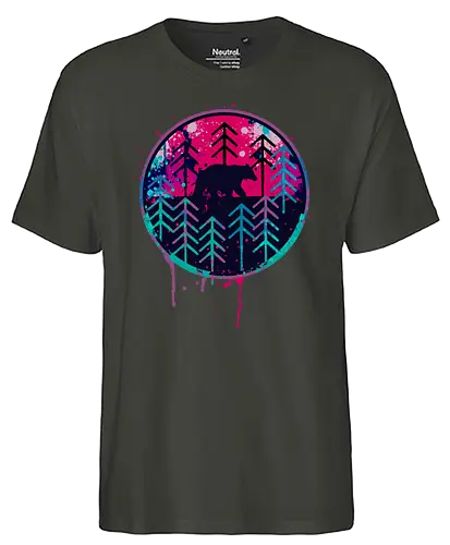 Wild & Free - outdoor, nature, animal, wild, br, wilderConsoles - Fairtrade T-Shirt