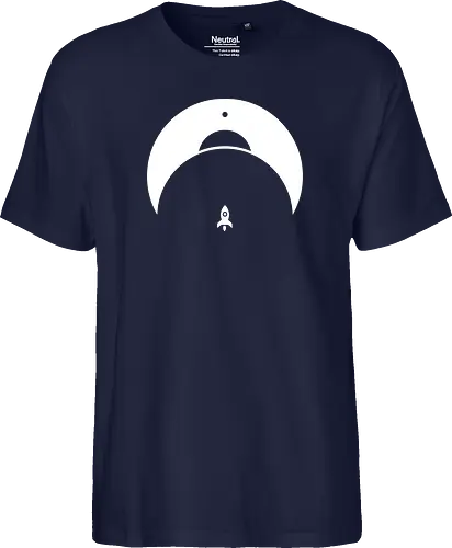 Retro Rocket - science, rocket, space, journey, weltraum, rakete - Fairtrade T-Shirt