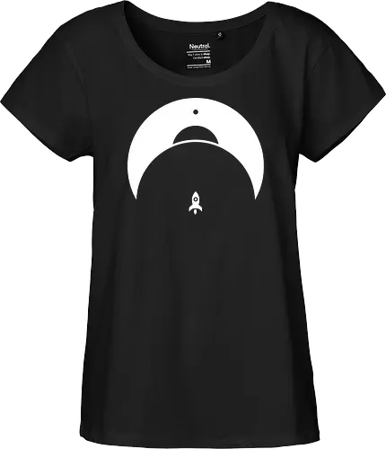 Retro Rocket - science, rocket, space, journey, weltraum, rakete - Fairtrade Girl Shirt