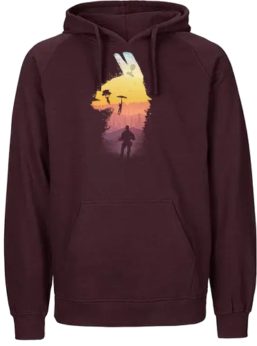 Sunset Nights - gaming, Drop, shooter, FPS, battle royal - Fairtrade Hoodie