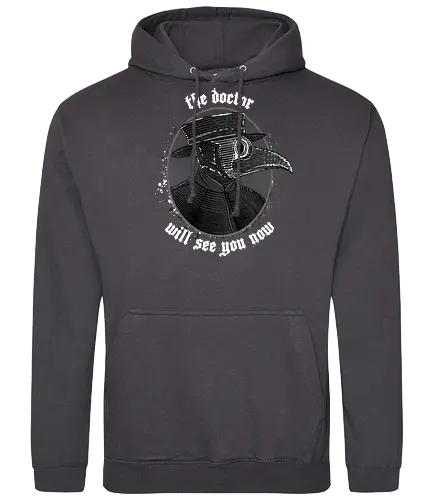 The doctor will see you now - Corona, doctor, medieval, mittelalter, Pestmaske, mask - Standard Hoodie
