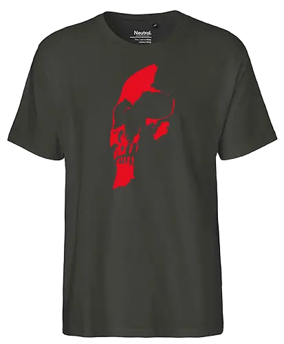 Red Skull - skull, Red Skull, Skull in red, art, Morbid, Morbide, goth - Fairtrade T-Shirt
