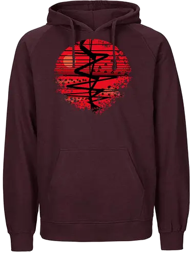 Japan Dawn - Dawn, sun, art, japan, nippon, Sonnenaufgang - Fairtrade Hoodie