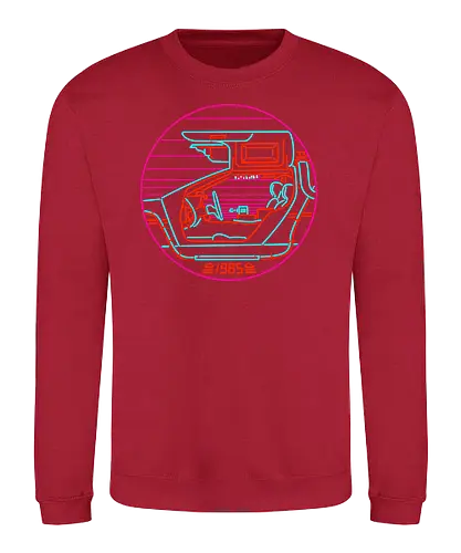 80s Future - movie, film, time travel, back, future, 80s, retro, delorn - Sweatshirt