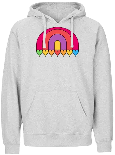 Rainbow Loves - rainbow, colour, Lgbtq, lgbt, love, Love all - Fairtrade Hoodie