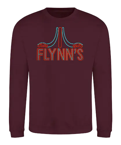 Flynns Place - movie, retro, neon, Flynn, arcade, film, video game - Sweatshirt