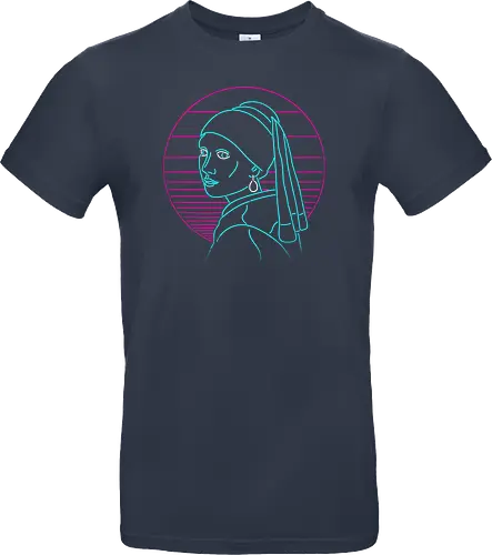 Girl with a neon rring