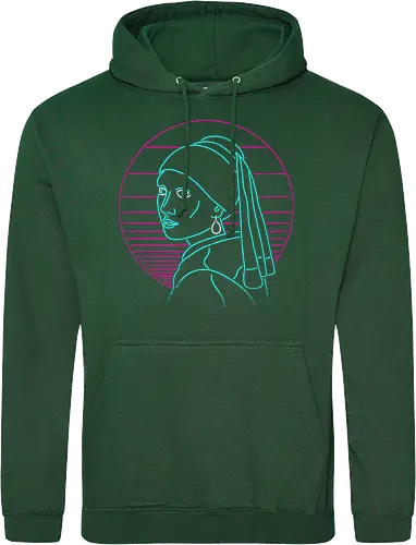 Girl with a neon rring
