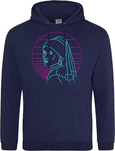 Girl with a neon rring