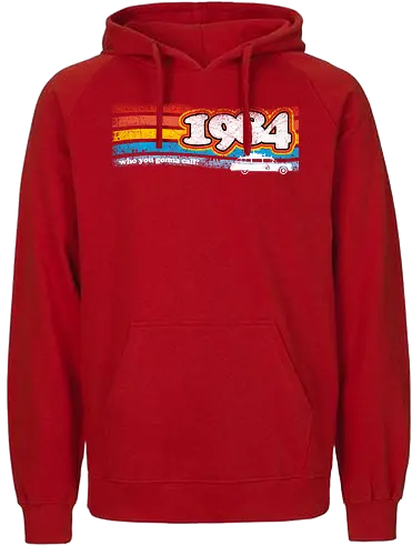 84 Buster - movie, classic, retro, ghost, buster - Fairtrade Hoodie